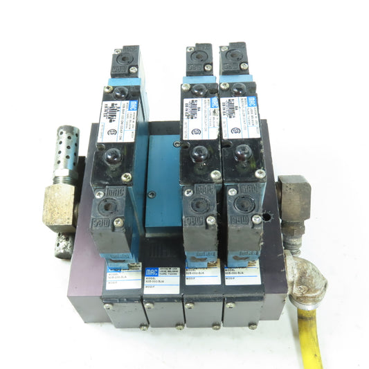 MAC 92B-FAF-000-DM-DDAP-1DM 3-Station Pneumatic Valve Manifold & Base 24VDC