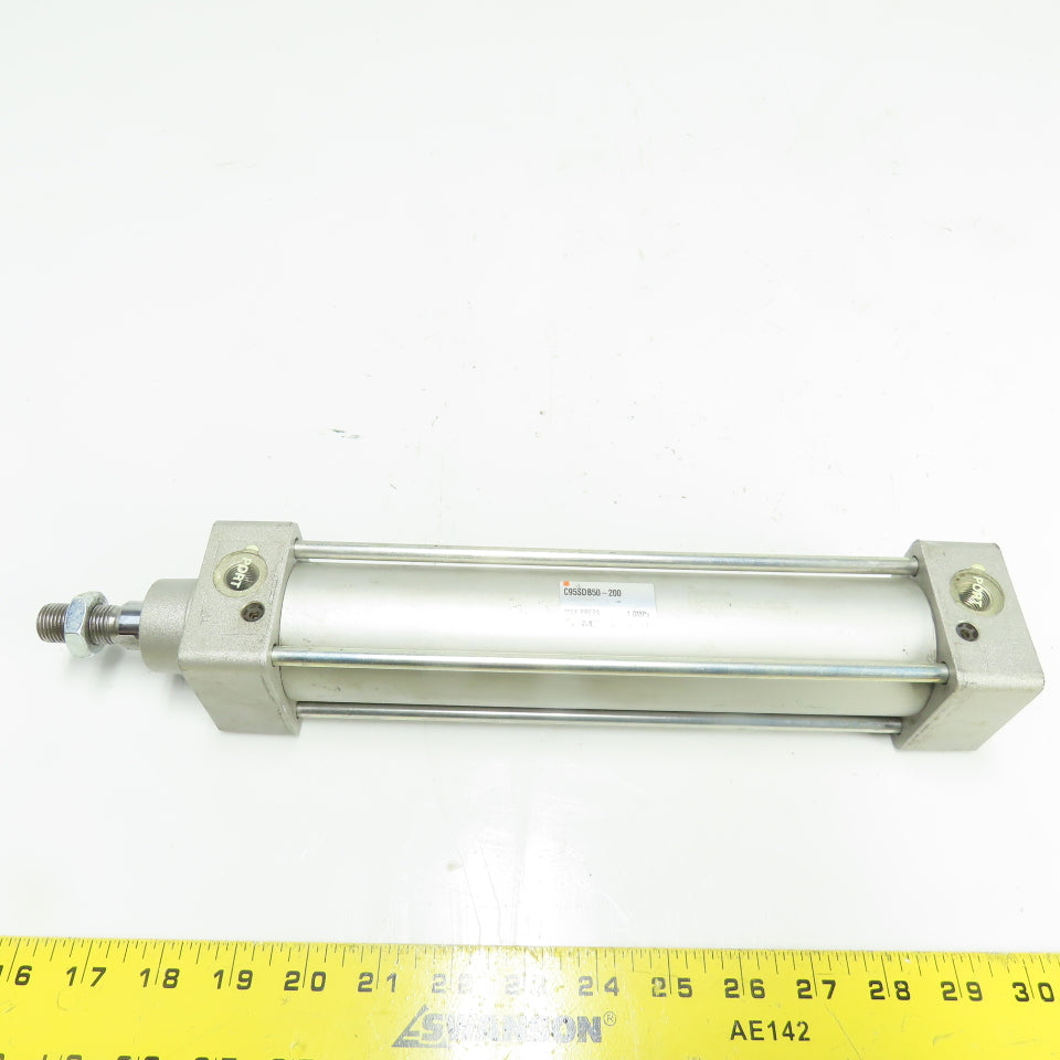 SMC C95SDB50-200 ISO Tie-Rod Air Cylinder 1.0MPa 50mm Bore 200mm Stroke