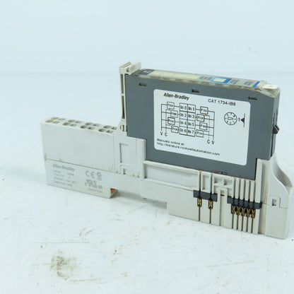 Allen-Bradley 1734-IB8 POINT I/O 8-Point Sink Input Module 24VDC Ser D w/Base