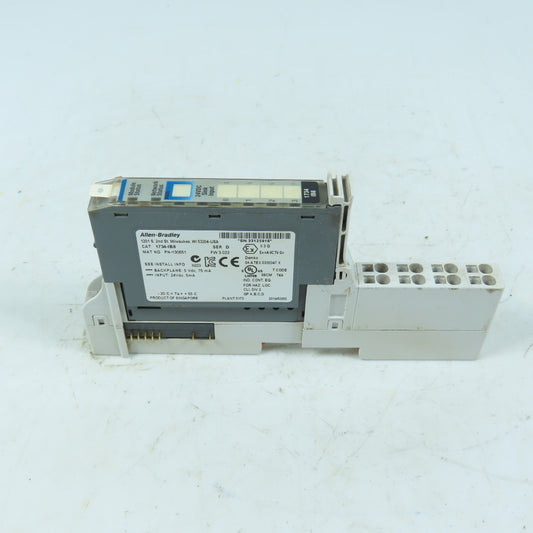 Allen-Bradley 1734-IB8 POINT I/O 8-Point Sink Input Module 24VDC Ser D w/Base
