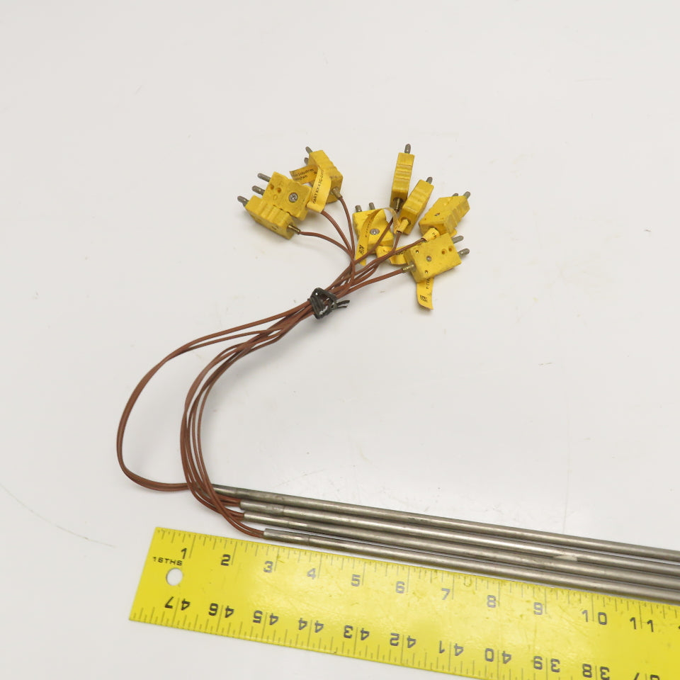 KK43G-018-00-18-T1012-4 Type K Thermocouple Probe 1/4" x 18" Lot Of 4