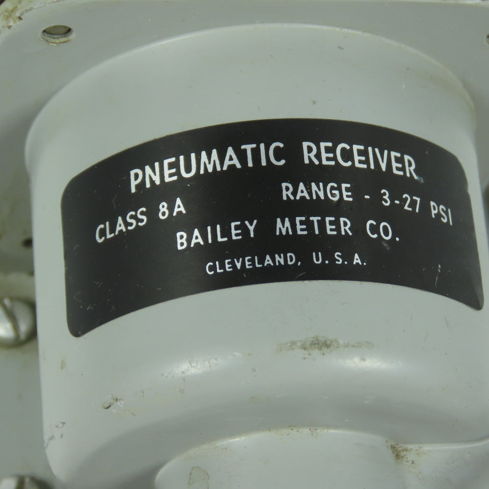 Bailey Meter Co. Class 8A Pneumatic Receiver 3-27 PSI Range Code 001