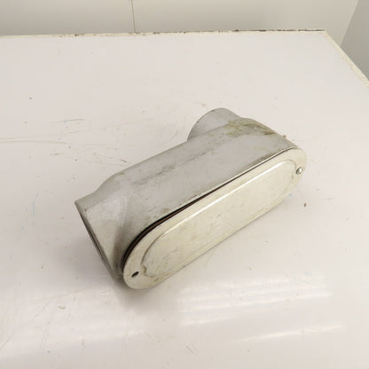 Arlington 3-1/2" Aluminum LB Conduit Body Threaded Rigid with Cover