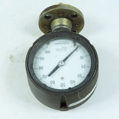 Ashcroft Duragauge Pressure Gauge 0-100 PSI 316SS with 202 Series Diaphragm Seal