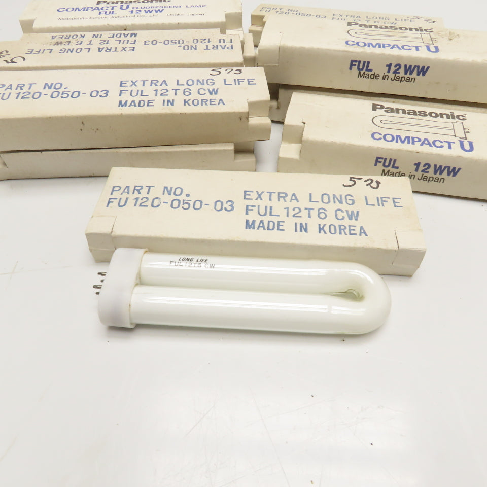 Panasonic FUL12WW FUL12T6 Compact Fluorescent U Lamp Lot Of 12