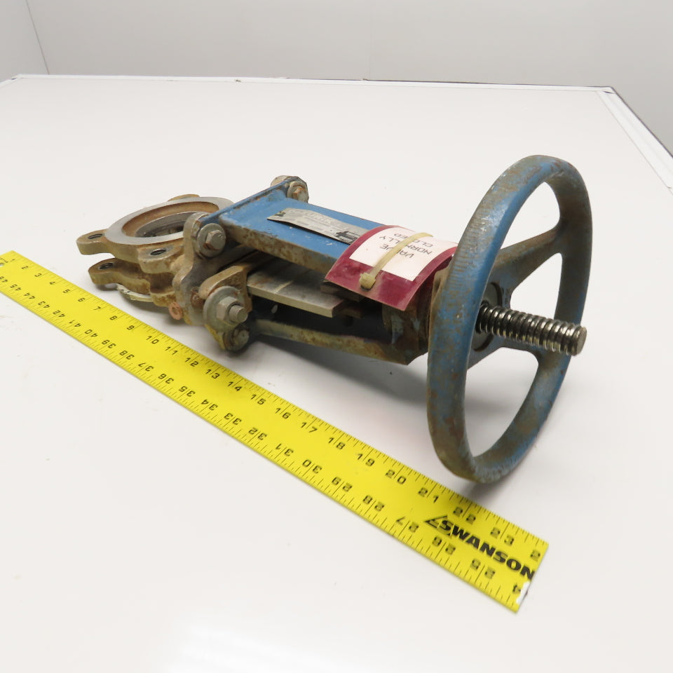DeZurik 9259809 Fig 825 3" Stainless Steel Knife Gate Valve 150CWB 450°F
