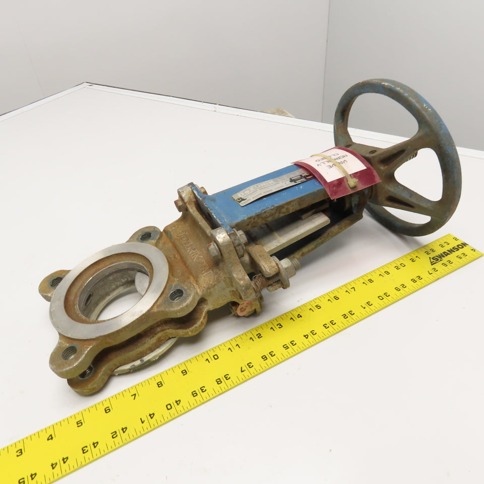 DeZurik 9259809 Fig 825 3" Stainless Steel Knife Gate Valve 150CWB 450°F