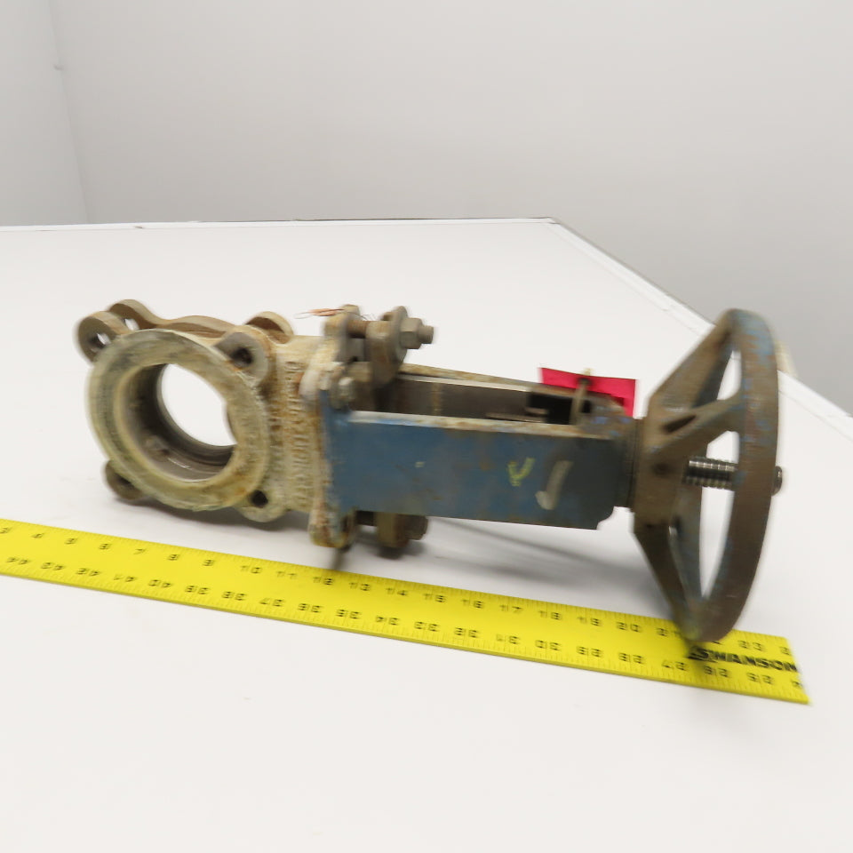 DeZurik 9259809 Fig 825 3" Stainless Steel Knife Gate Valve 150CWB 450°F