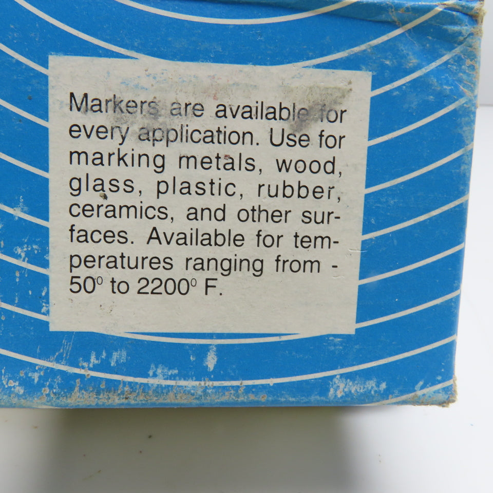 Markal Blue Paint Stik Marker Long Lasting Weather Proof Box Of 12