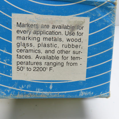 Markal Blue Paint Stik Marker Long Lasting Weather Proof Box Of 12