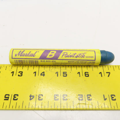 Markal Blue Paint Stik Marker Long Lasting Weather Proof Box Of 12