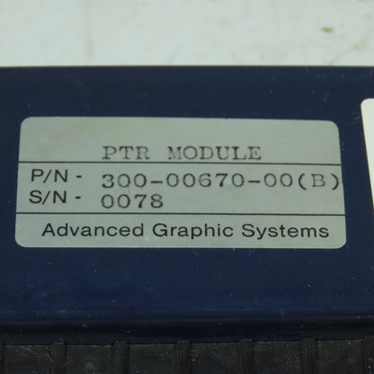 Advanced Graphic Systems 300-00670-00(B) PTR Module Interface Control Unit