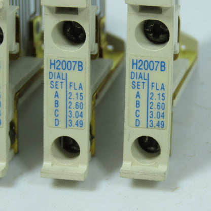 Cutler Hammer H2007B Motor Logic Solid State Overload Relay Heater Element Lot/6