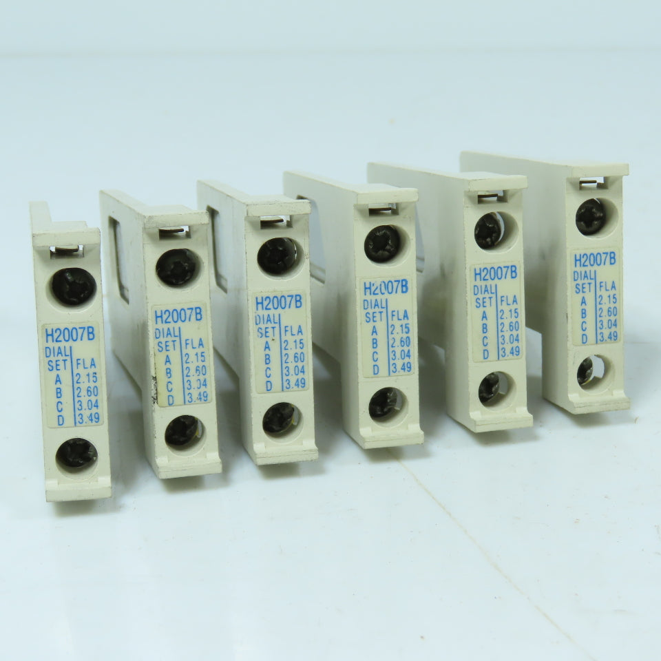 Cutler Hammer H2007B Motor Logic Solid State Overload Relay Heater Element Lot/6