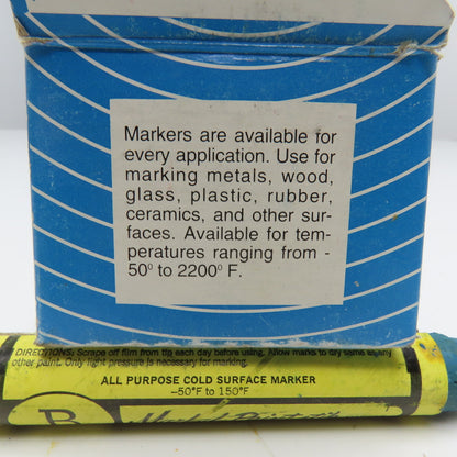 Markal Blue Paint Stik Marker Long Lasting Weather Proof Box Of 11