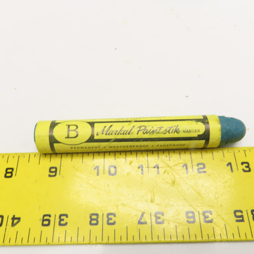 Markal Blue Paint Stik Marker Long Lasting Weather Proof Box Of 11
