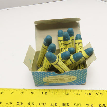 Markal Blue Paint Stik Marker Long Lasting Weather Proof Box Of 11