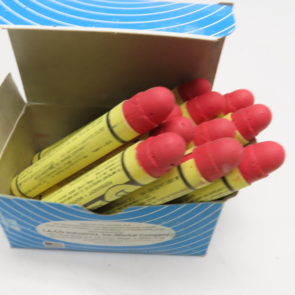 Markal Red Paint Stik Marker Long Lasting Weather Proof Lot Of 12