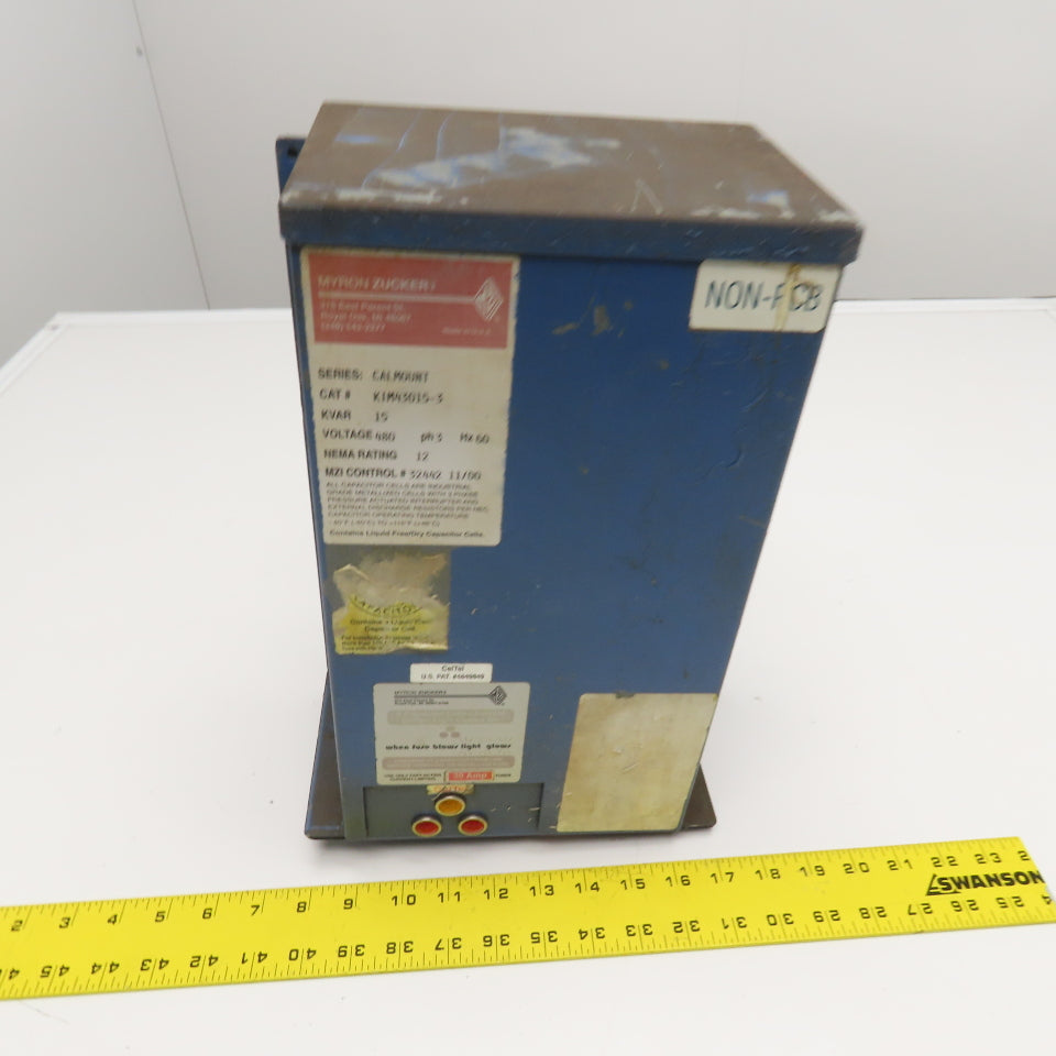 Myron Zucker KIM43015-3 Calmount Series Fused Capacitor 15KVAR 480V 3Ph
