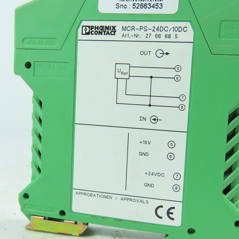 Phoenix Contact MCR-PS-24DC/10DC DC/DC Power Supply Module 24VDC In 10VDC Out