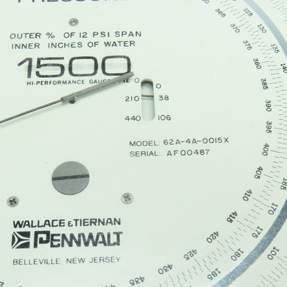 Wallace Tiernan Pennwalt 62A-4A-0015X 6200H Precision Pneumatic Calibrator