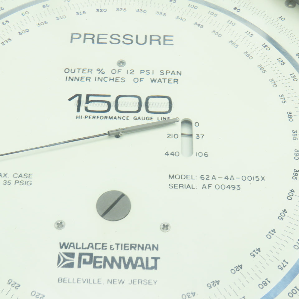 Wallace Tiernan Pennwalt 62A-4A-0015X 6200H Precision Pneumatic Calibrator