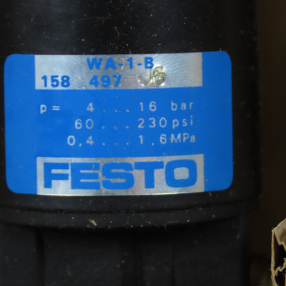 Festo 158 497 WA-1-B Fully Automatic Condensate Drain Valve Mechanical 4-16 bar