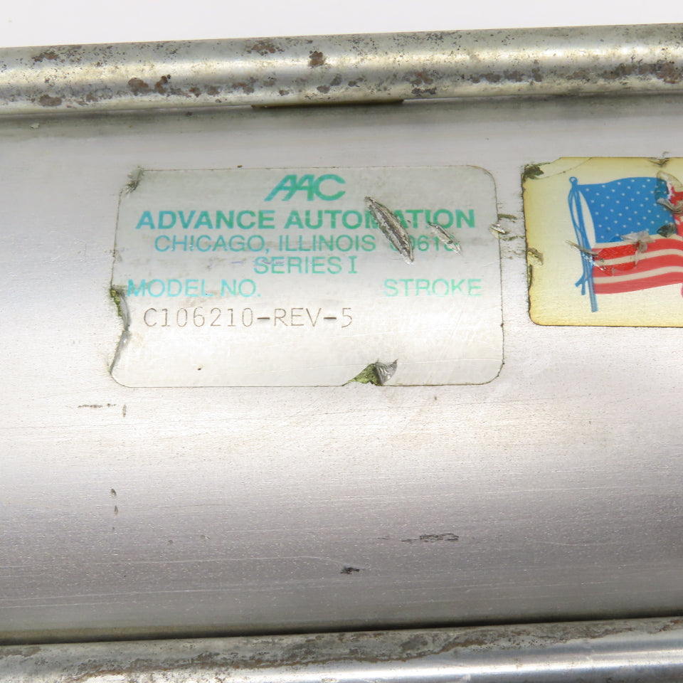 Advance Automation C106210 4" Bore 9" Stroke Double Acting Air Cylinder