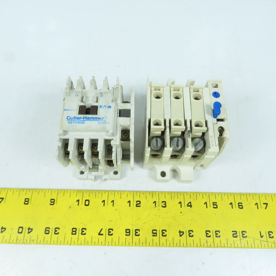 Cutler-Hammer C306GN3 AE16AN0 Contactor & Thermal Overload Relay Bundle Lot/2