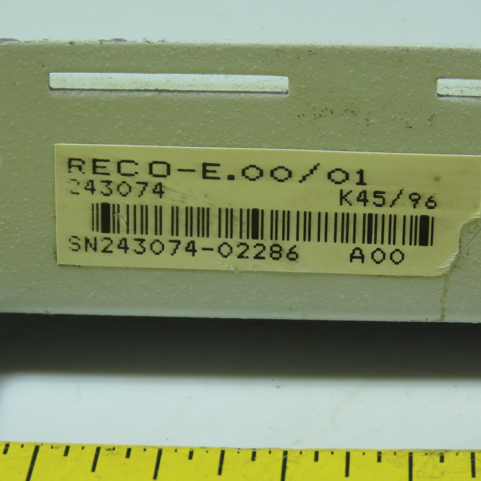 Indramat 243074 RECO-E.00/01 8-Slot I/O Expansion Rack Backplane for RECO System