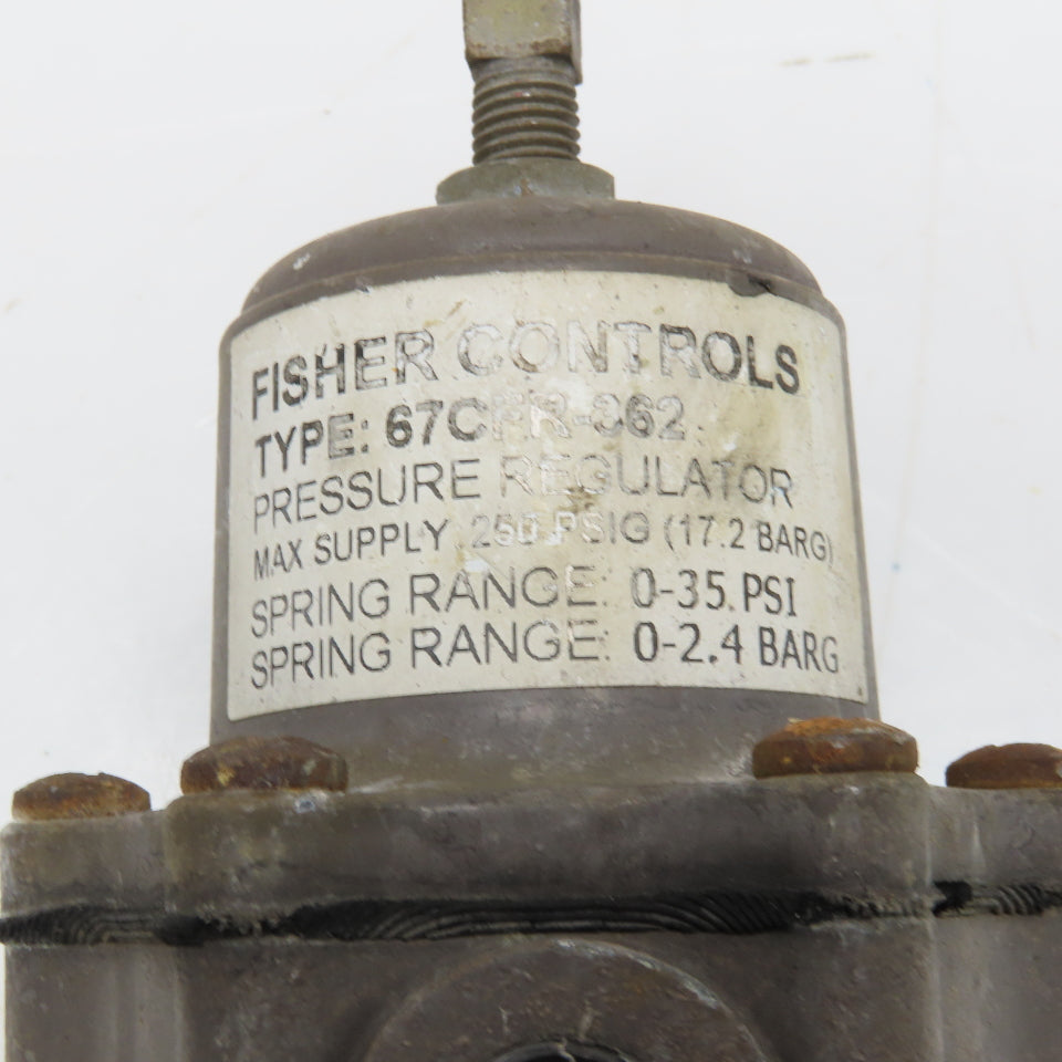 Fisher Controls 67CFR-362 250PSI Max Air Pressure Regulator 0-30PSI 1/4"NPT