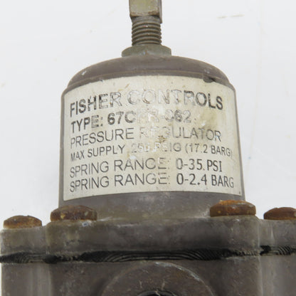 Fisher Controls 67CFR-362 250PSI Max Air Pressure Regulator 0-30PSI 1/4"NPT