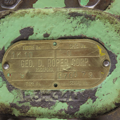 Geo. D. Roper Corp. 1K10 Hydraulic Gear Pump 1" Shaft Flanged Ports