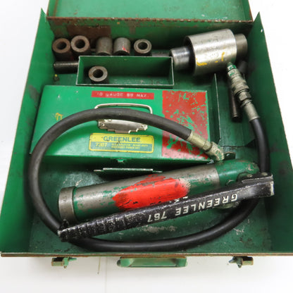 Greenlee 1731 One-Shot Hydraulic Knockout Punch Driver Set 1/2" - 2" 7307