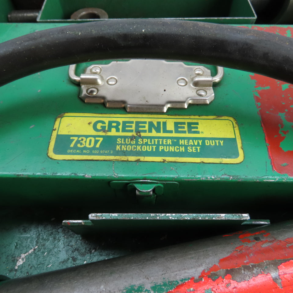 Greenlee 1731 One-Shot Hydraulic Knockout Punch Driver Set 1/2" - 2" 7307
