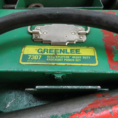 Greenlee 1731 One-Shot Hydraulic Knockout Punch Driver Set 1/2" - 2" 7307