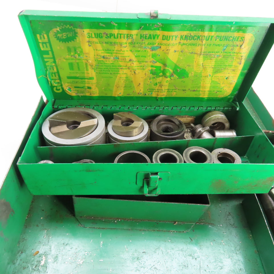 Greenlee 1731 One-Shot Hydraulic Knockout Punch Driver Set 1/2" - 2" 7307