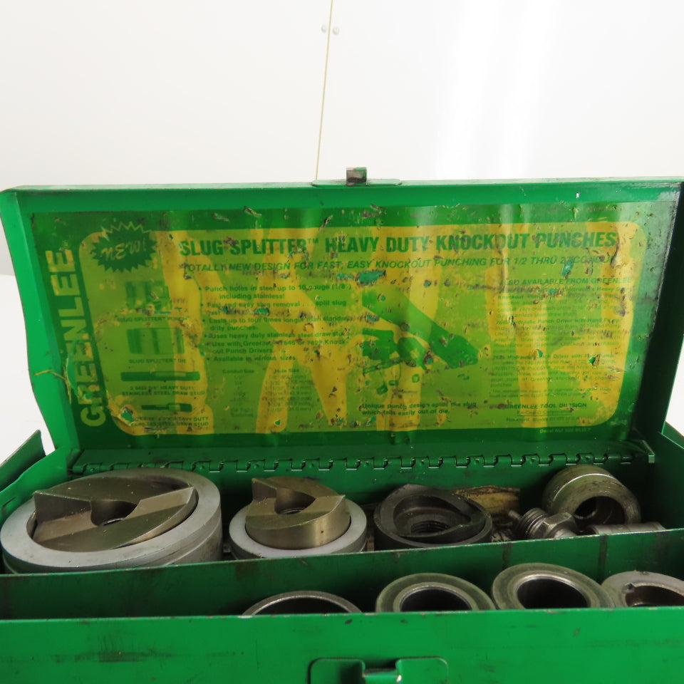 Greenlee 1731 One-Shot Hydraulic Knockout Punch Driver Set 1/2" - 2" 7307