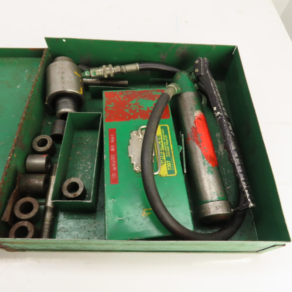 Greenlee 1731 One-Shot Hydraulic Knockout Punch Driver Set 1/2" - 2" 7307