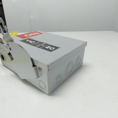 Ge THN3361 30A 3-Pole Non-Fusible Heavy Duty Safety Disconnect Switch 600VAC