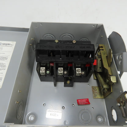 Ge THN3361 30A 3-Pole Non-Fusible Heavy Duty Safety Disconnect Switch 600VAC