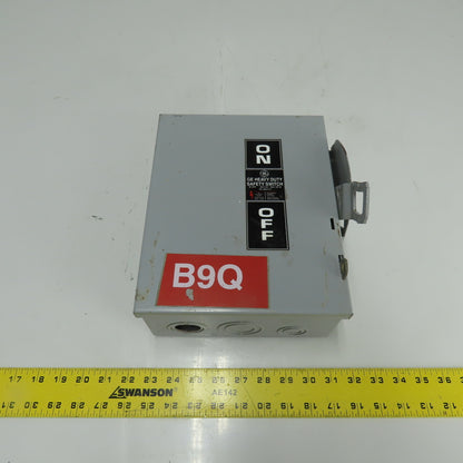 Ge THN3361 30A 3-Pole Non-Fusible Heavy Duty Safety Disconnect Switch 600VAC