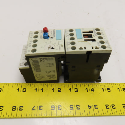 Siemens 3RT1015-1AK62 3RB1016-1NB0 600V 5Hp Contactor 0.4-1.6A Overload 120V