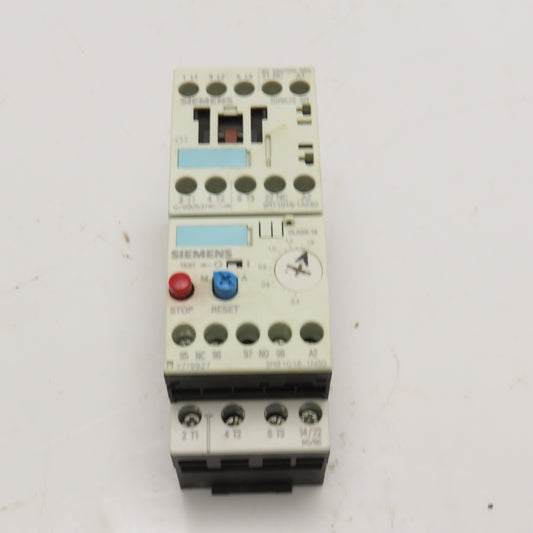 Siemens 3RT1015-1AK62 3RB1016-1NB0 600V 5Hp Contactor 0.4-1.6A Overload 120V