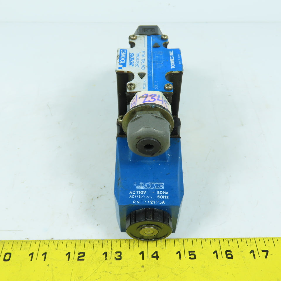 Tokimec Vickers DG4V-3-2C-M-P2-B-7-50 Solenoid Directional Control Valve 110V