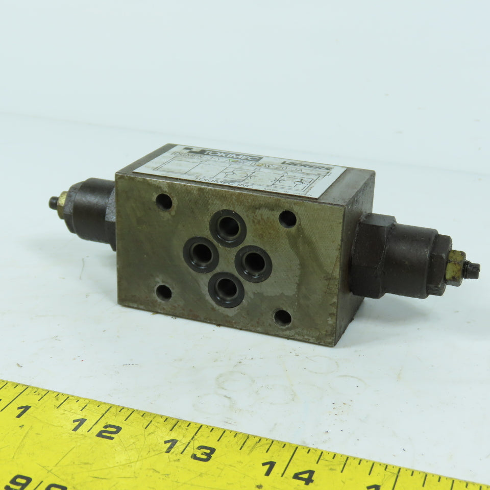 Tokimec Vickers DGMFN-3-Y-A2W-B2W-20-JA Hydraulic Flow Control Valve Sandwich