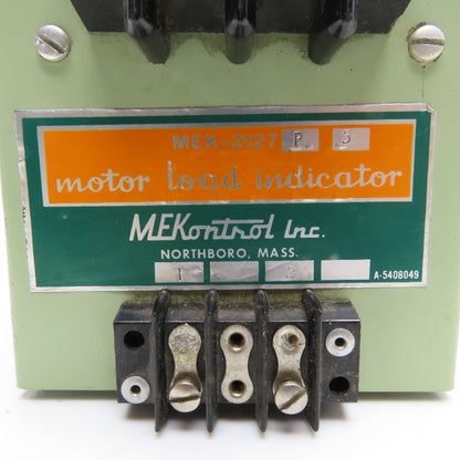 MEKontrol Inc. MEK-2127P5 Motor Load Indicator