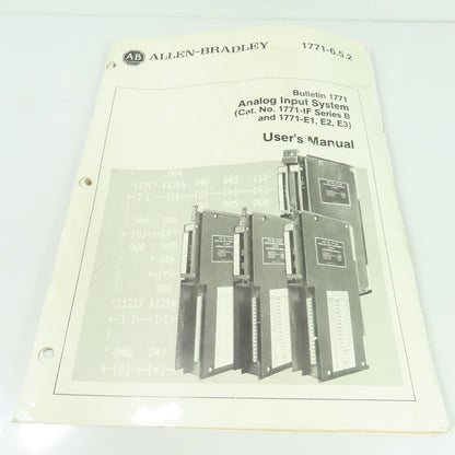 Allen-Bradley 1771-6.5.2 Analog Input System User's Manual 1771-IF Series B