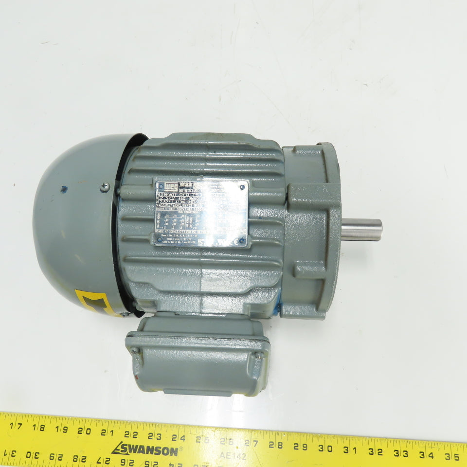WEG 00118ET3E143TC-W22 1HP Electric Motor 1760RPM 230/460V 3Ph 143TC Frame