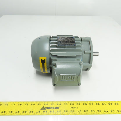 WEG 00118ET3E143TC-W22 1HP Electric Motor 1760RPM 230/460V 3Ph 143TC Frame